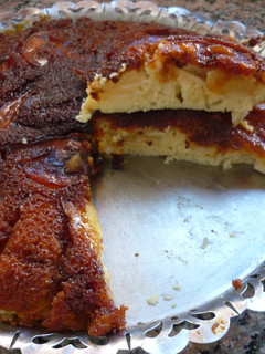Una foto de Tarta invertida de manzanas con caramelo