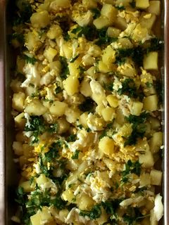 Una foto de Ensalada de papas con perejil