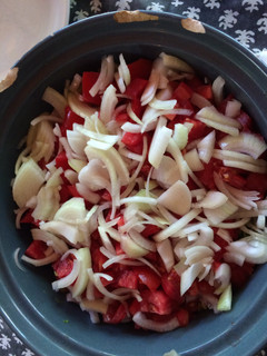 Foto principal de Ensalada de tomate y cebolla