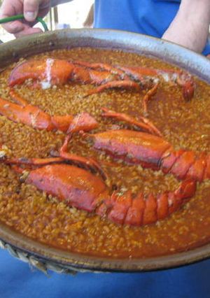 Una foto de Arroz con bogavante