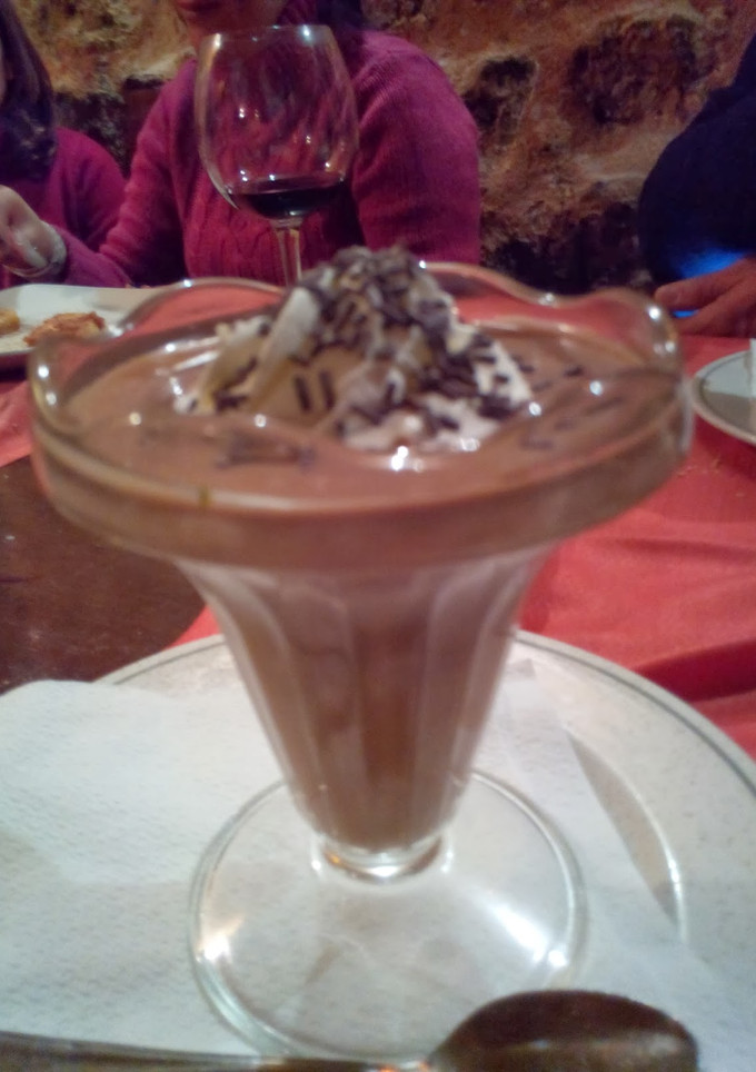 Una foto de Copa de nata y chocolate nesquick