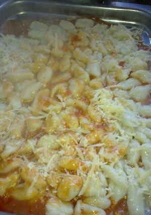 Una foto de Ñoquis de batata
