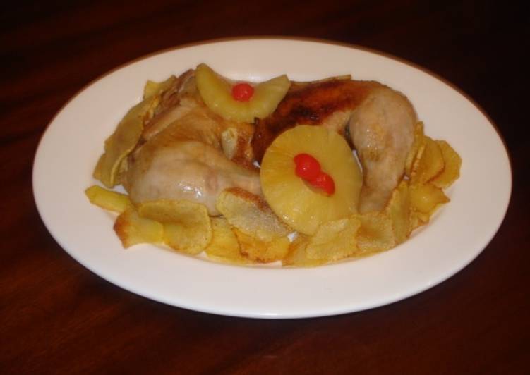 Pollo al ananá