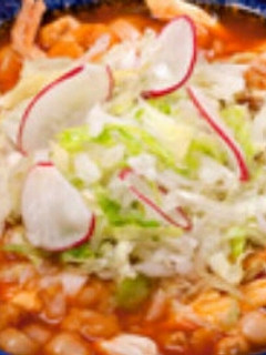 Una foto de Pozole