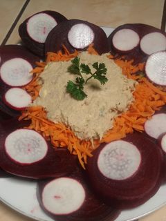 Una foto de Ensalada de remolacha y zanahoria