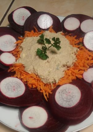 Una foto de Ensalada de remolacha y zanahoria