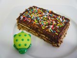 Tarta de chocolate y galletas