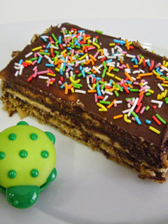 Una foto de Tarta de chocolate y galletas
