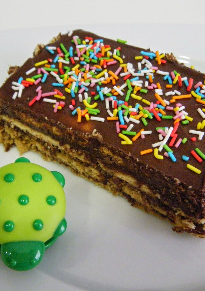 Una foto de Tarta de chocolate y galletas