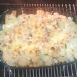 Coliflor con jamón y queso gratinada