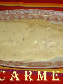 Una foto de Supremas de salmón a la crema roquefort