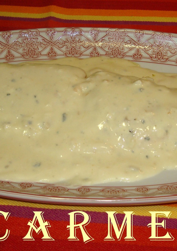 Una foto de Supremas de salmón a la crema roquefort