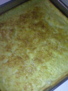 Una foto de Fainá de queso uruguayo