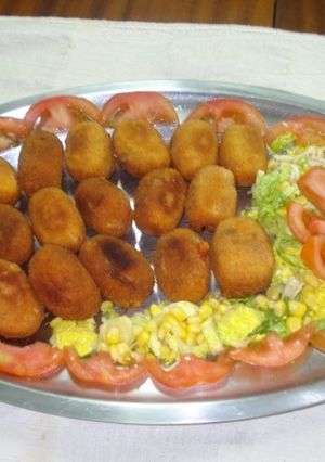 Una foto de Croquetas de sobrasada y queso