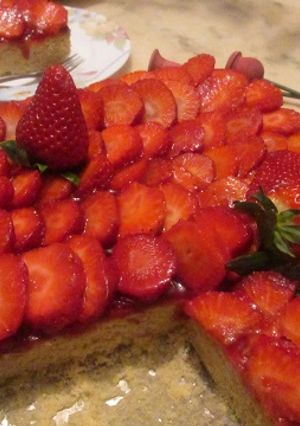 Una foto de Tarta de fresas