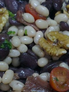 Una foto de Ensalada de habas primavera