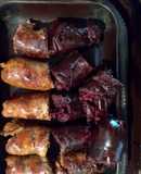 Chorizos y morcillas a la parrilla
