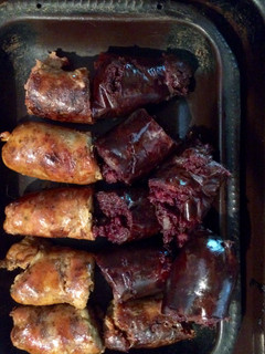 Una foto de Chorizos y morcillas a la parrilla