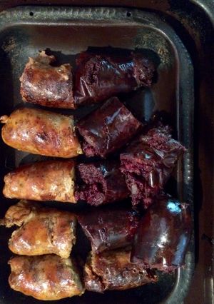 Una foto de Chorizos y morcillas a la parrilla