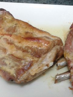 Una foto de Costillas de cerdo a la miel