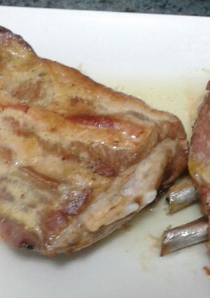 Una foto de Costillas de cerdo a la miel