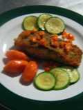 Mero con crost de cilantro 