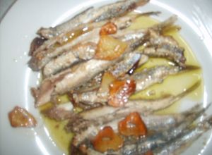 Una foto de Anchoas (boquerones) a la donostiarra