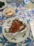 Corvina negra al "cartoccio"