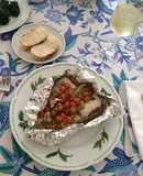 Corvina negra al "cartoccio"