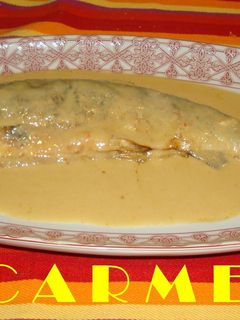 Una foto de Truchas en salsa de langostinos