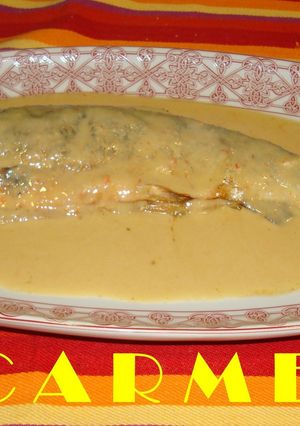 Una foto de Truchas en salsa de langostinos