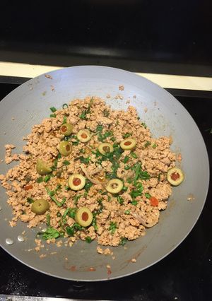 Una foto de Carne de Pavo Molida saludable
