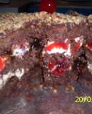 Selva negra diferente con mermelada ácida