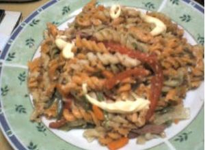 Una foto de Pasta crocante con galleta