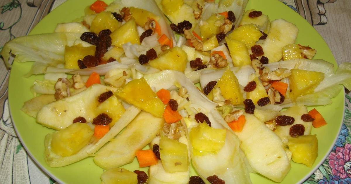 Ensalada de manzana, endivias y miel Receta de carme castillo- Cookpad