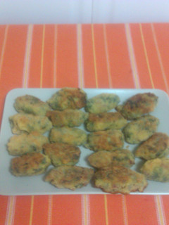 Una foto de Croquetas de espinacas y jamón serrano