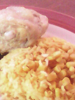 Una foto de Arroz con maíz