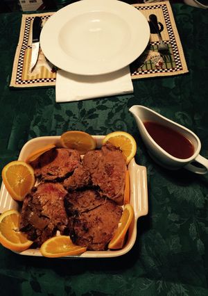 Una foto de Chuletas de Cerdo a la Naranja