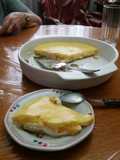 Flan de duraznos light