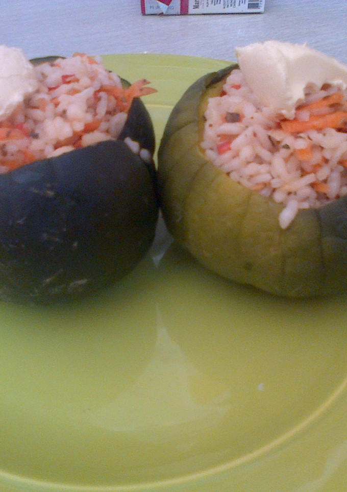 Una foto de zapallitos rellenos light