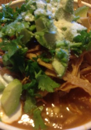 Una foto de Sopa de tortilla