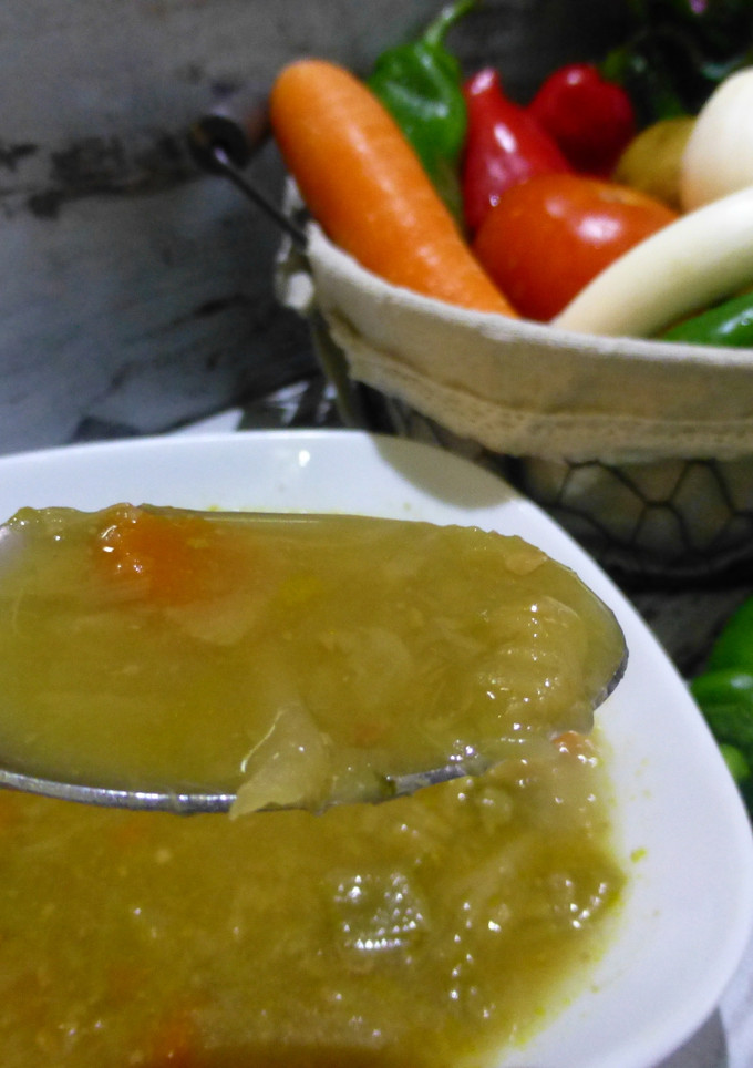 Una foto de Sopa de verduras casera
