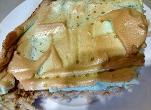 Una foto de Postre de manzana y leche condensada