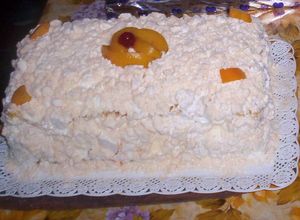 Una foto de Postre chajá uruguayo