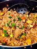 Arroz frito cubano