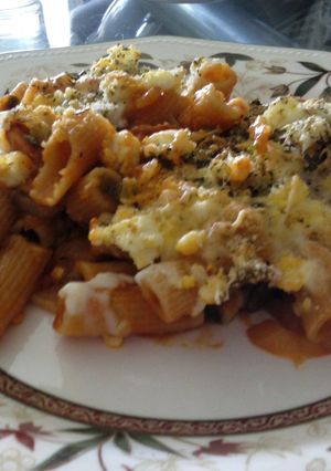 Una foto de Macarrones integrales al horno