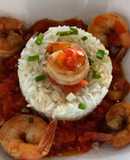Camarones guisados al estilo Dominicano