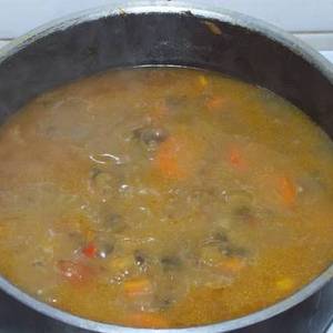 Locro campestre argentino