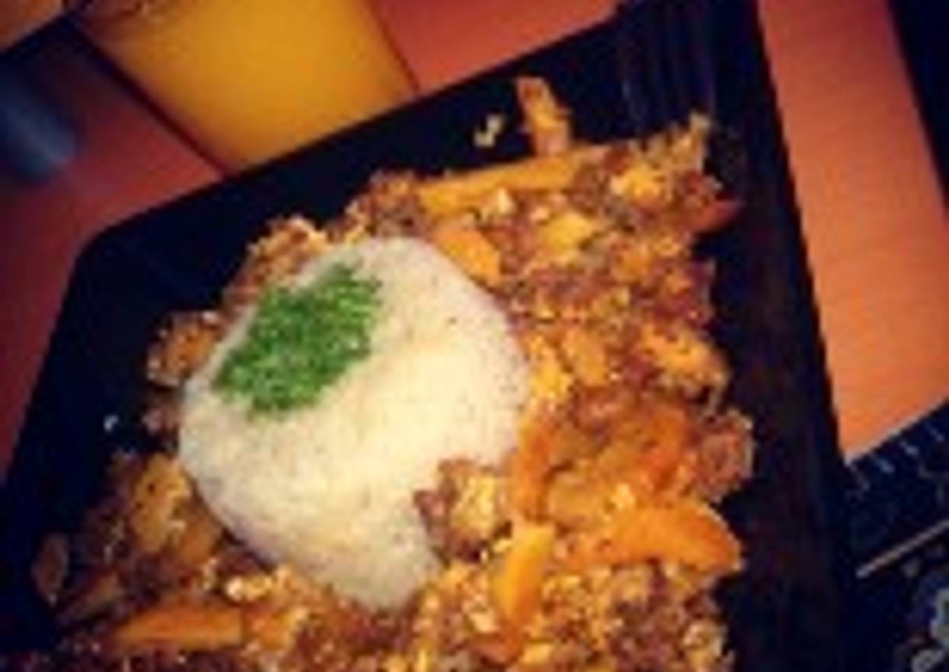 Revuelto con carne molida