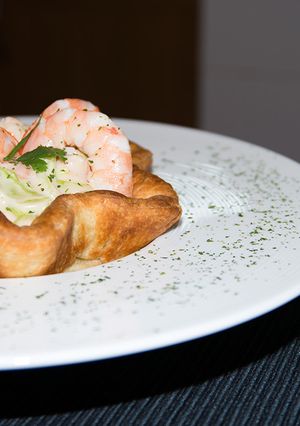 Una foto de Tartaletas de langostinos